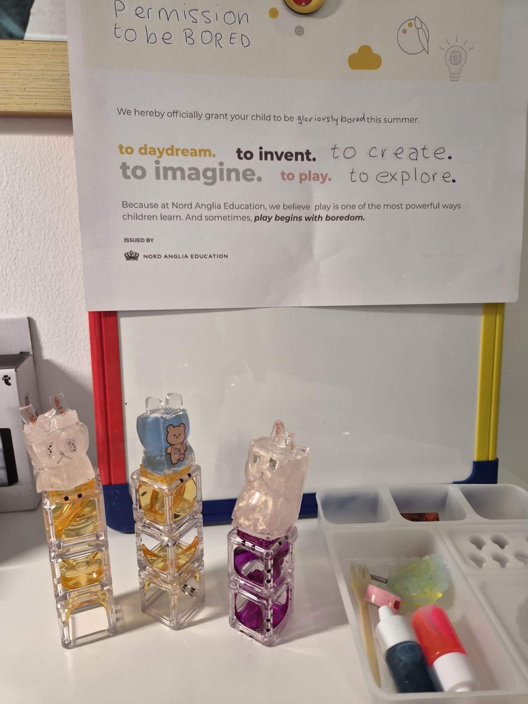 Decorated bottles made at home