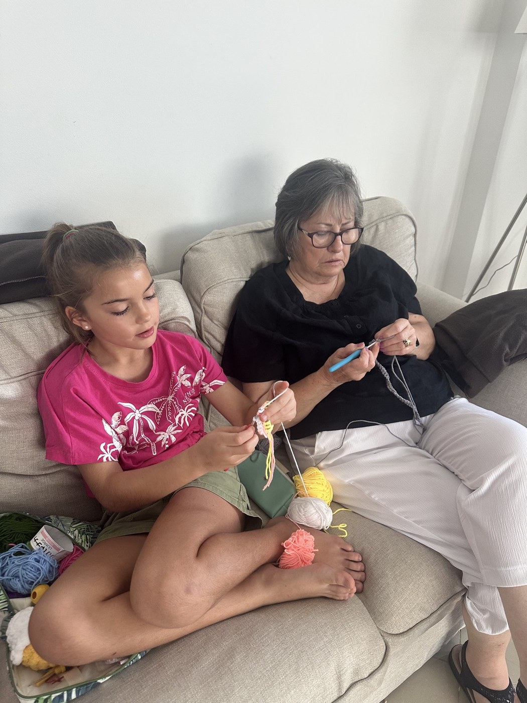 Learning to knit